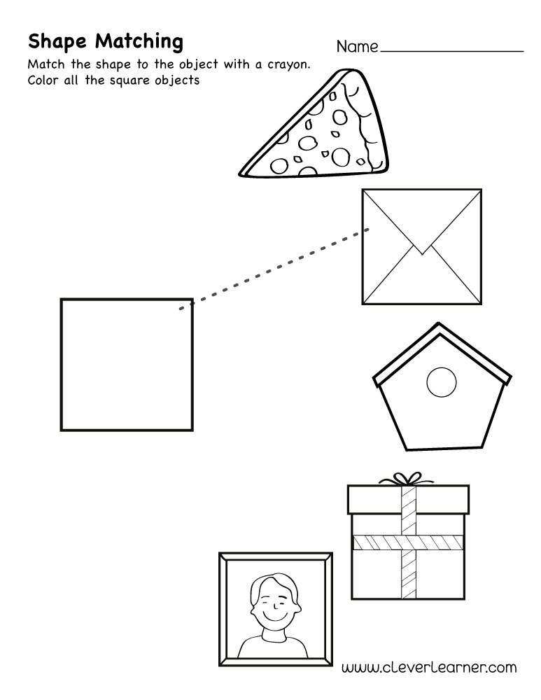 free square shape activity sheets for school children