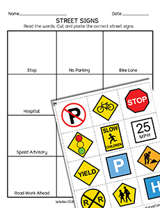 Draw a map activity worksheet for kindergarten