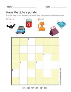 Free picture puzzles for children
